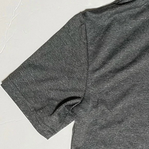 Champion Gray Pinstripe Active Wear Polo Shirt - Picture 3 of 11